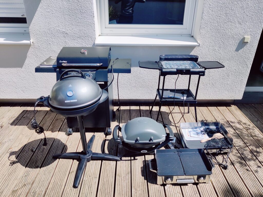 Elektrogrill Test Gruppenbild
