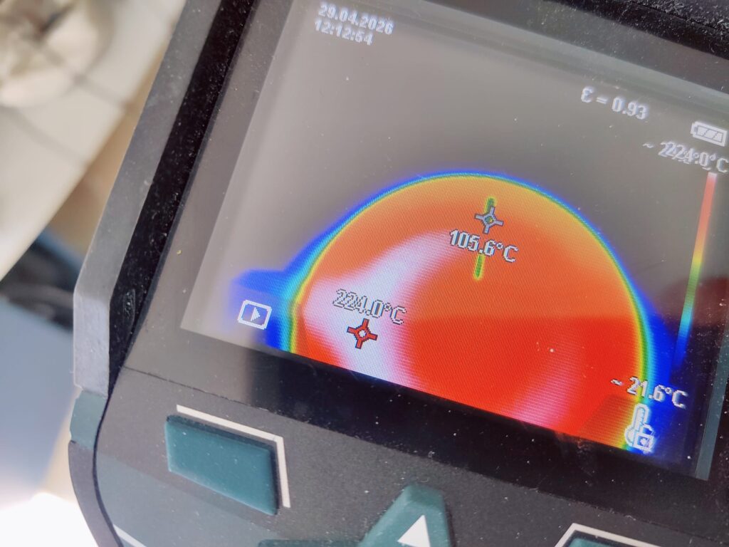 George Foreman 22460-56 Elektrogrill Temperatur außen