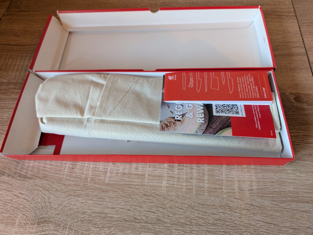 ZWILLING Vier Sterne Messerset Verpackung geöffnet