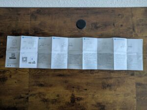 Anleitung der Edifier NeoBuds Planar In-Ear-Kopfhörer geöffnet
