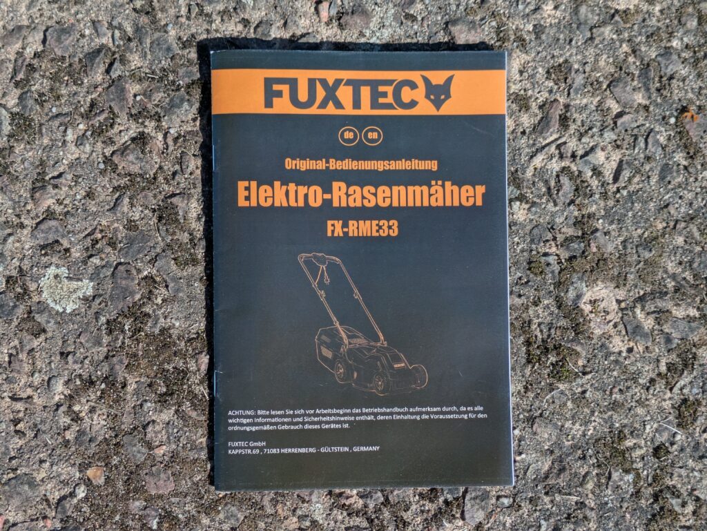 Anleitung des FUXTEC FX-RME33 Elektro-Rasenmähers
