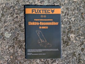 Anleitung des FUXTEC FX-RME33 Elektro-Rasenmähers