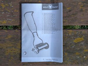 Anleitung des WOLF Garten TT300S Spindelmähers