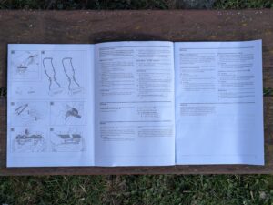 Anleitung des WOLF Garten TT300S Spindelmähers geöffnet