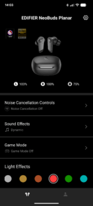 App der Edifier NeoBuds Planar In-Ear-Kopfhörer (5)