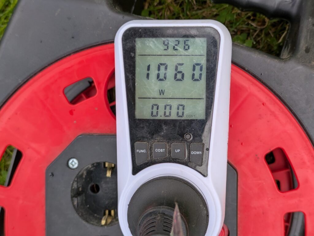 Bosch UniversalRotak 34-405 Elektro-Rasenmäher Stromverbrauch