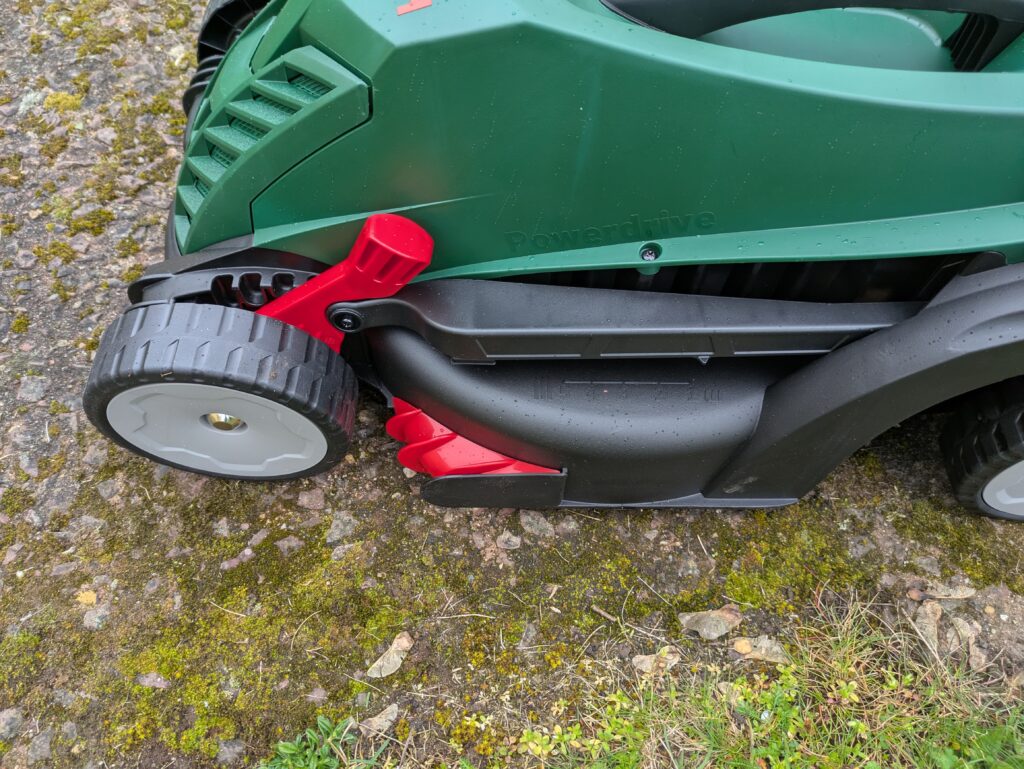 Bosch UniversalRotak 34-405 Elektro-Rasenmäher Stufeneinstellung
