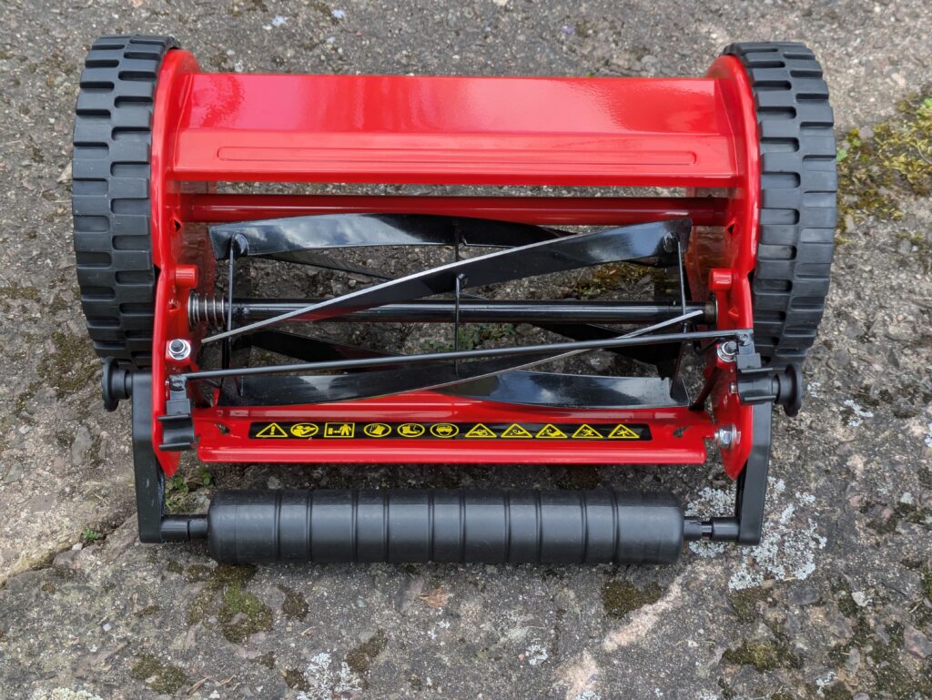 COSTWAY SF6533DE Spindelmäher Haupteinheit von hinten