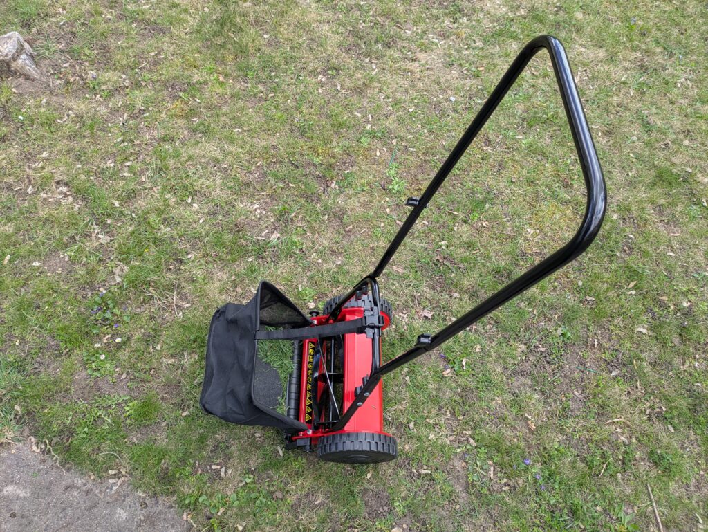 COSTWAY SF6533DE Spindelmäher mit stehenden Holm