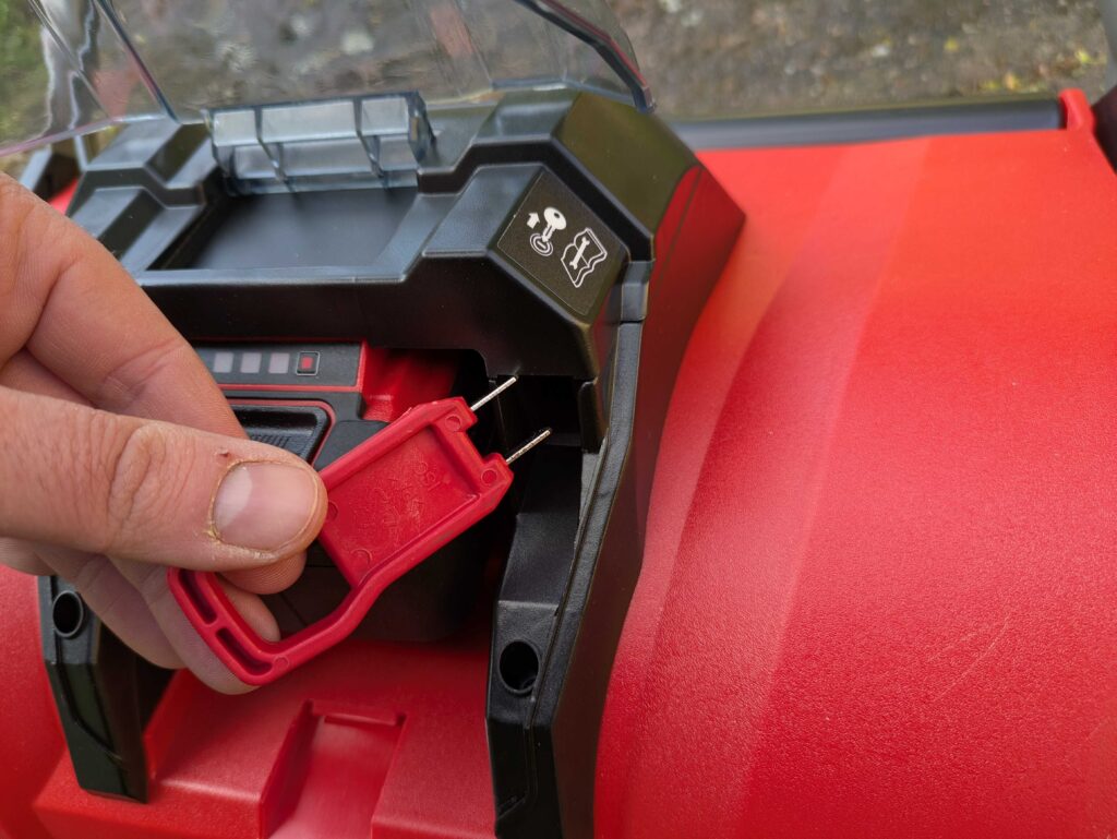 Einhell GE-HM 1838 Spindelmäher Sicherrungsstift