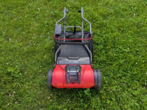 Einhell GE-HM 1838 Spindelmäher zusammengeklappt (2)