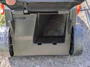 FUXTEC FX-RME33 Elektro-Rasenmäher von hinten