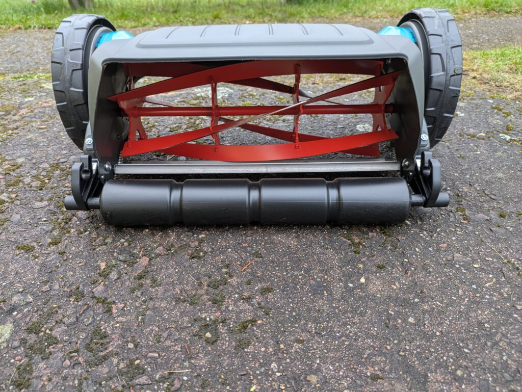 Gardena Comfort 400 C Spindelmäher Haupteinheit von hinten