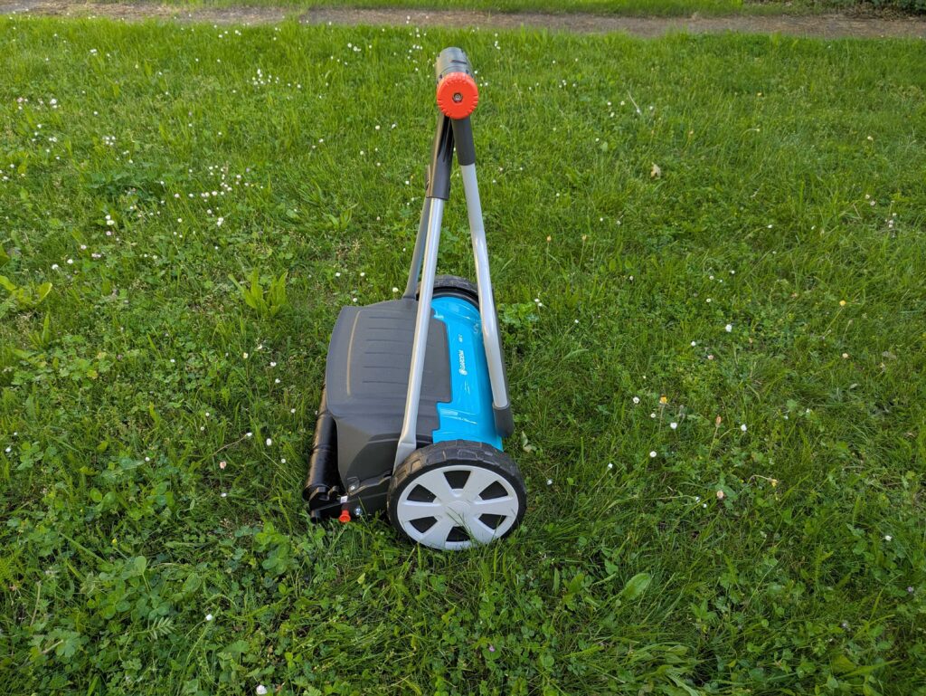 Gardena Comfort 400 C Spindelmäher zusammengeklappt (2)