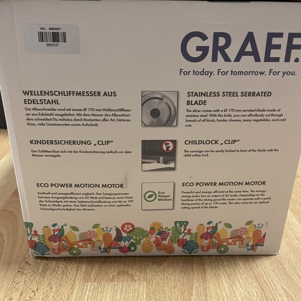 Graef S11002 Allesschneider Lieferung