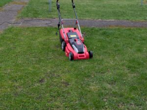 Hecht 1844 Elektro-Rasenmäher im Gras (5)
