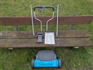Lieferumfang des Gardena Comfort 400 C Spindelmähers (2)
