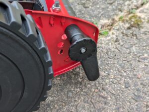 Scheppach SPM300 Spindelmäher Höhenverstellung