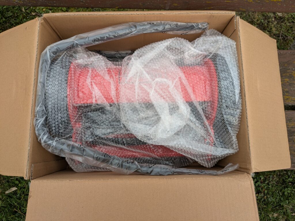 Scheppach SPM300 Spindelmäher Verpackung geöffnet (2)