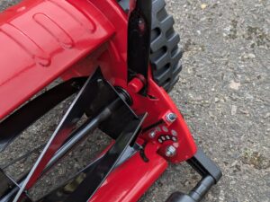 Scheppach SPM300 Spindelmäher Verstellung