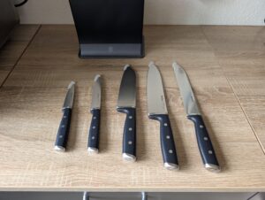 Tefal EverSharp Pro Messerset Messer ausgepackt