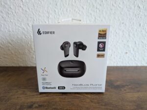 Verpackung der Edifier NeoBuds Planar In-Ear-Kopfhörer von vorne