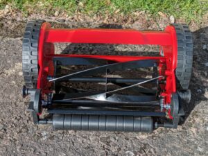 WOLF Garten TT300S Spindelmäher Haupteinheit von hinten