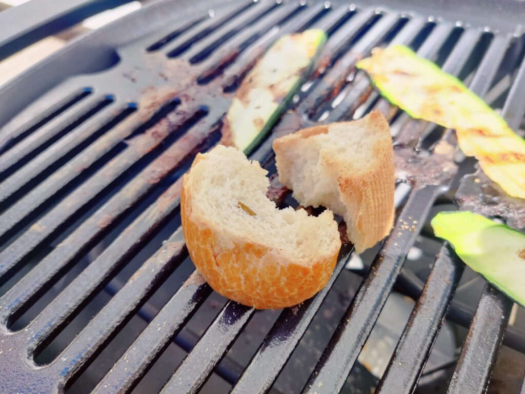 Weber Q 1400 Elektrogrill Grillergebnis Brot