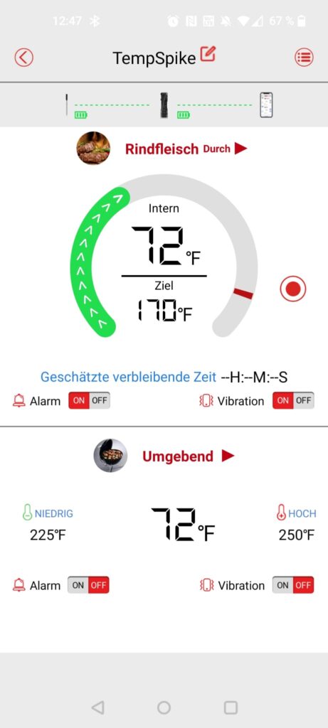 ThermoPro TP961 TempSpike Grillthermometer App Testszenario
