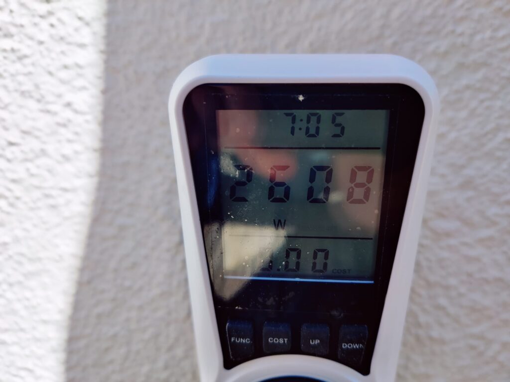 Enders eCRAVE 2 Elektrogrill Stromverbrauch auf höchster Stufe