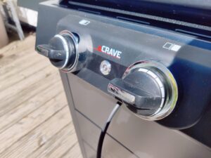 Enders eCRAVE 2 Elektrogrill Drehregler im Betrieb