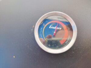 Enders eCRAVE 2 Elektrogrill Deckelthermometer beim Aufheizen