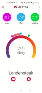 Meater Pro Grillthermometer App im Testverlauf