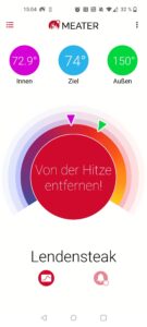 Meater Pro Grillthermometer App Temperaturwarnung