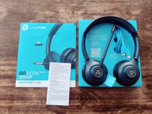 JLab Go Work 2nd Gen Headset mit Zubehör