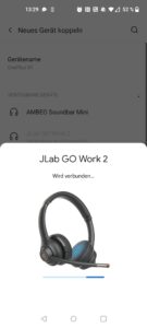 JLab Go Work 2nd Gen Headset Kopplungsversuch