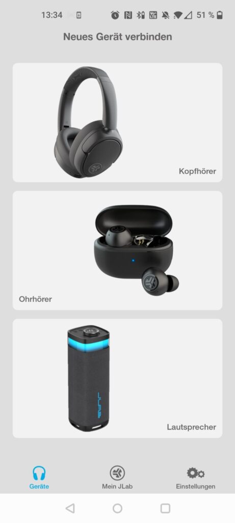 JLab Go Work 2nd Gen Headset App Kopplung