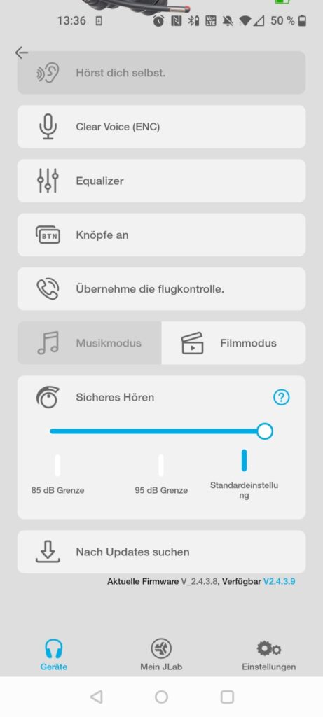 JLab Go Work 2nd Gen Headset App sicheres Hören