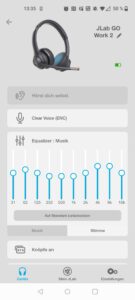 JLab Go Work 2nd Gen Headset App Equalizer Musik