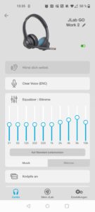 JLab Go Work 2nd Gen Headset App Equalizer Stimme