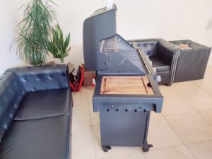 BURNHARD Big FRED Deluxe Series 4 Gasgrill Seitenansicht