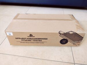 BURNHARD Big FRED Deluxe Series 4 Gasgrill Infrarot-Keramikbrenner Verpackung