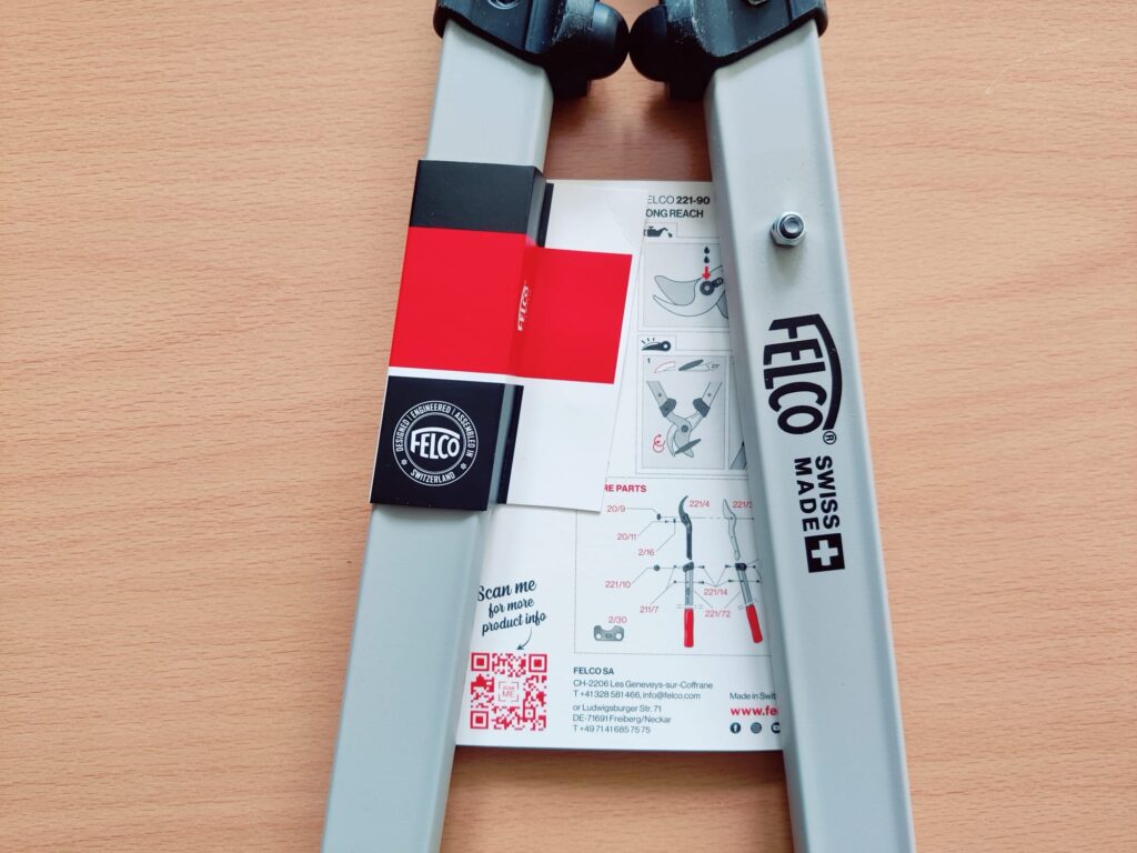 FELCO 221-90 Astschere Produktinformationen Rückseite