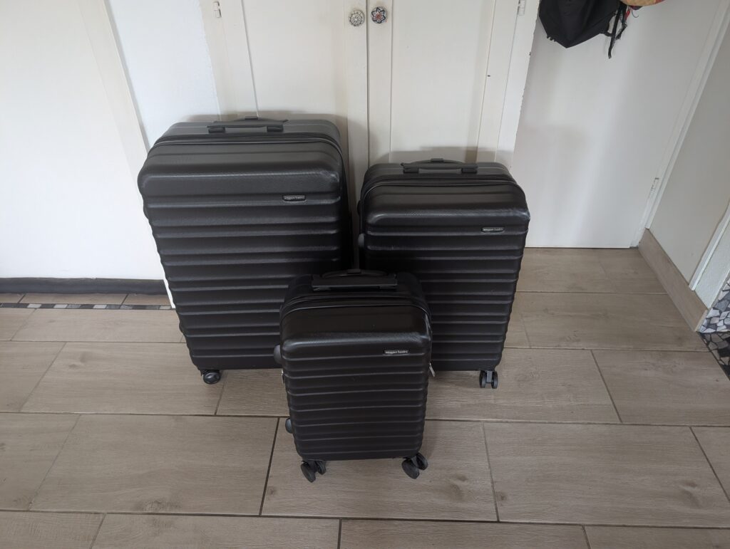Amazon-Basics-Kofferset drei Koffer
