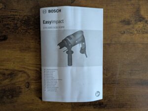 Anleitung der Bosch EasyImpact 600 Schlagbohrmaschine
