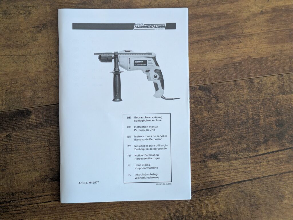 Anleitung der Brüder Mannesmann M12507 Schlagbohrmaschine