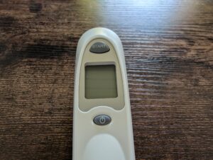 Beurer FT 58 Ohrthermometer Display und Bedienelemente