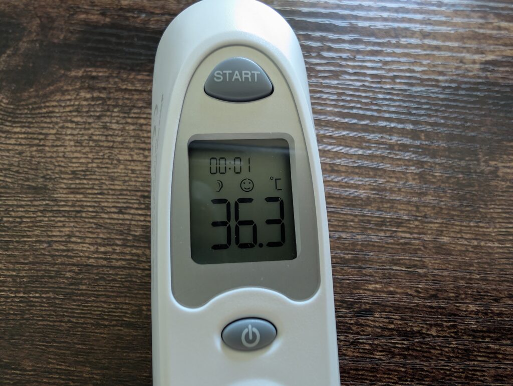 Beurer FT 58 Ohrthermometer Messergebnis 1