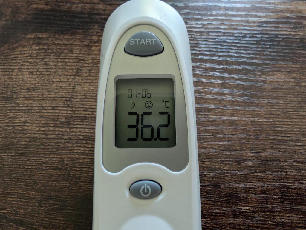 Beurer FT 58 Ohrthermometer Messergebnis 2