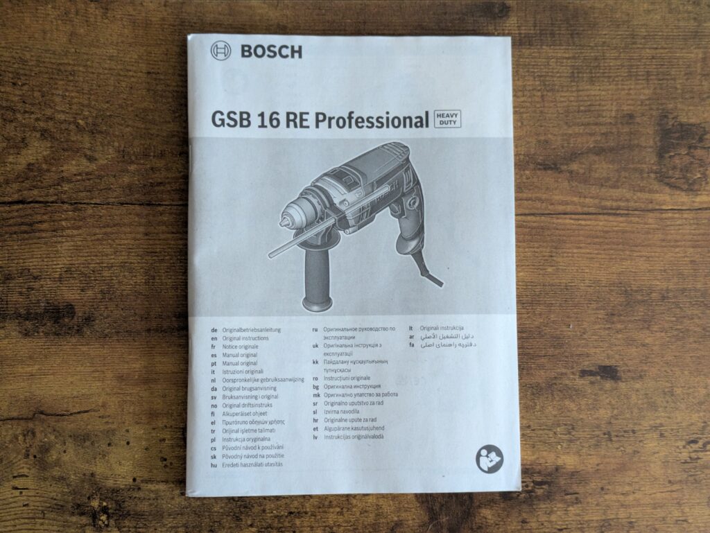 Bosch Professional GSB 16 RE Schlagbohrmaschine Anleitung